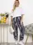 Брюки бохо (синие/полоска) Б13703-10М