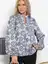 Блуза Доменика (серо-синяя) Б15016-18М