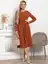 Платье Парижанка НЬЮ (терракотовое) П15067-10М