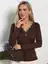 Блуза Новелла (шоколад) Б15492-24М