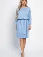 Платье Неслучайная встреча (пыльно-голубое) П15094-19М