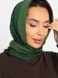 Косынка с отворотом (зелено-бежевая) КО18-23М