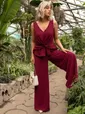 Комбинезон Просто шик (винный) К15636-55М