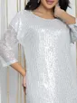 Платье праздничное Просто сияй (серебро) П14477-7М