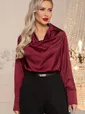 Блуза Шелковая сказка (рубин) Б14382-34М