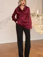 Блуза Шелковая сказка (рубин) Б14382-34М