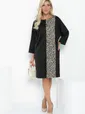 Платье Кайла (черное/лео) П12957-10М