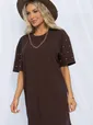 Платье Жемчужина коллекции (шоколад) П13314-1М