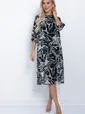 Платье Саламанка (черно-зеленое) П11353