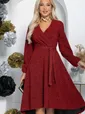 Платье праздничное Загадай желание (красное) П14468-49М
