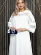 Платье с кружевом Роскошный выход (айвори) П14400-13М