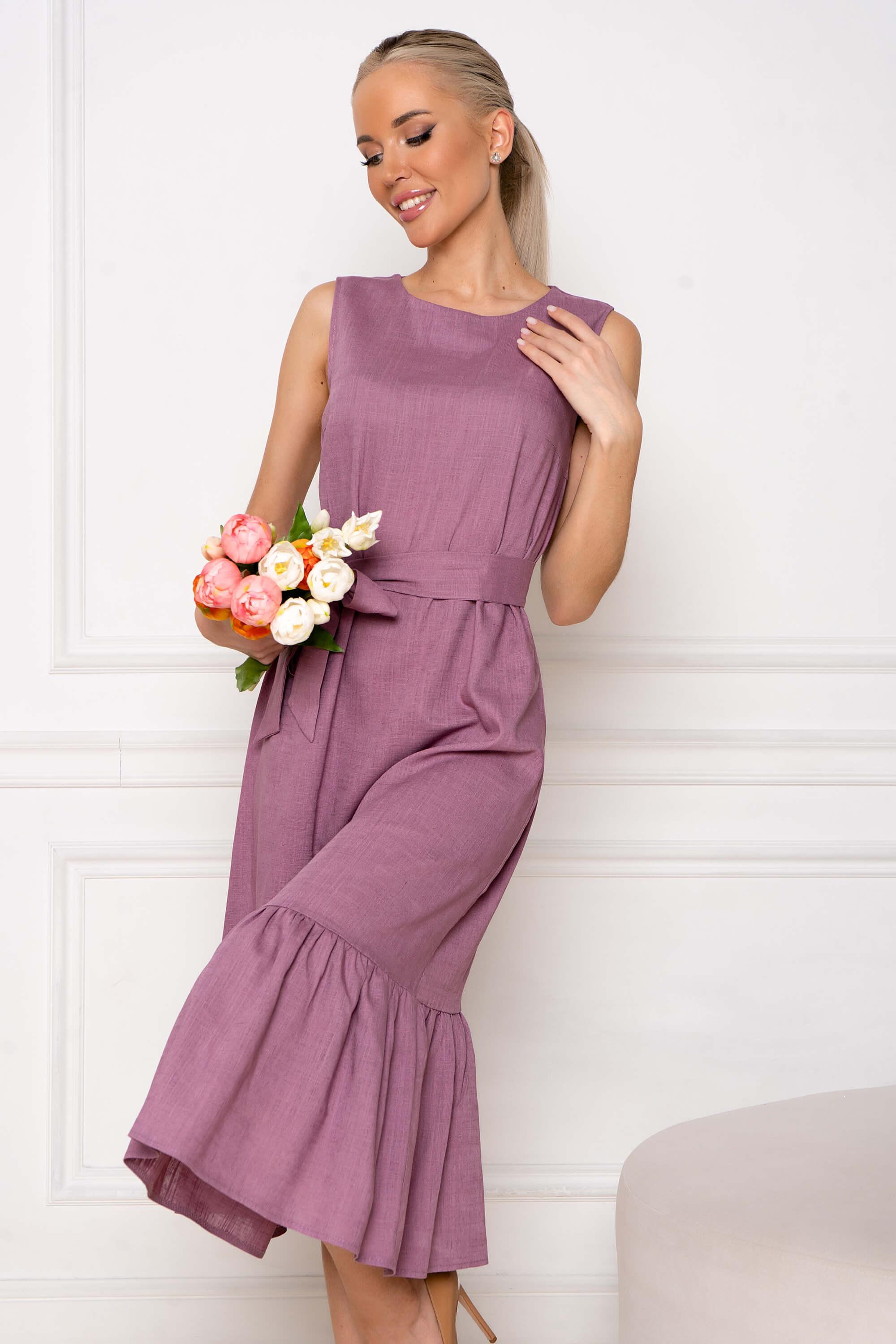 Платье Анисия (лавандово-розовое) П13107-45М