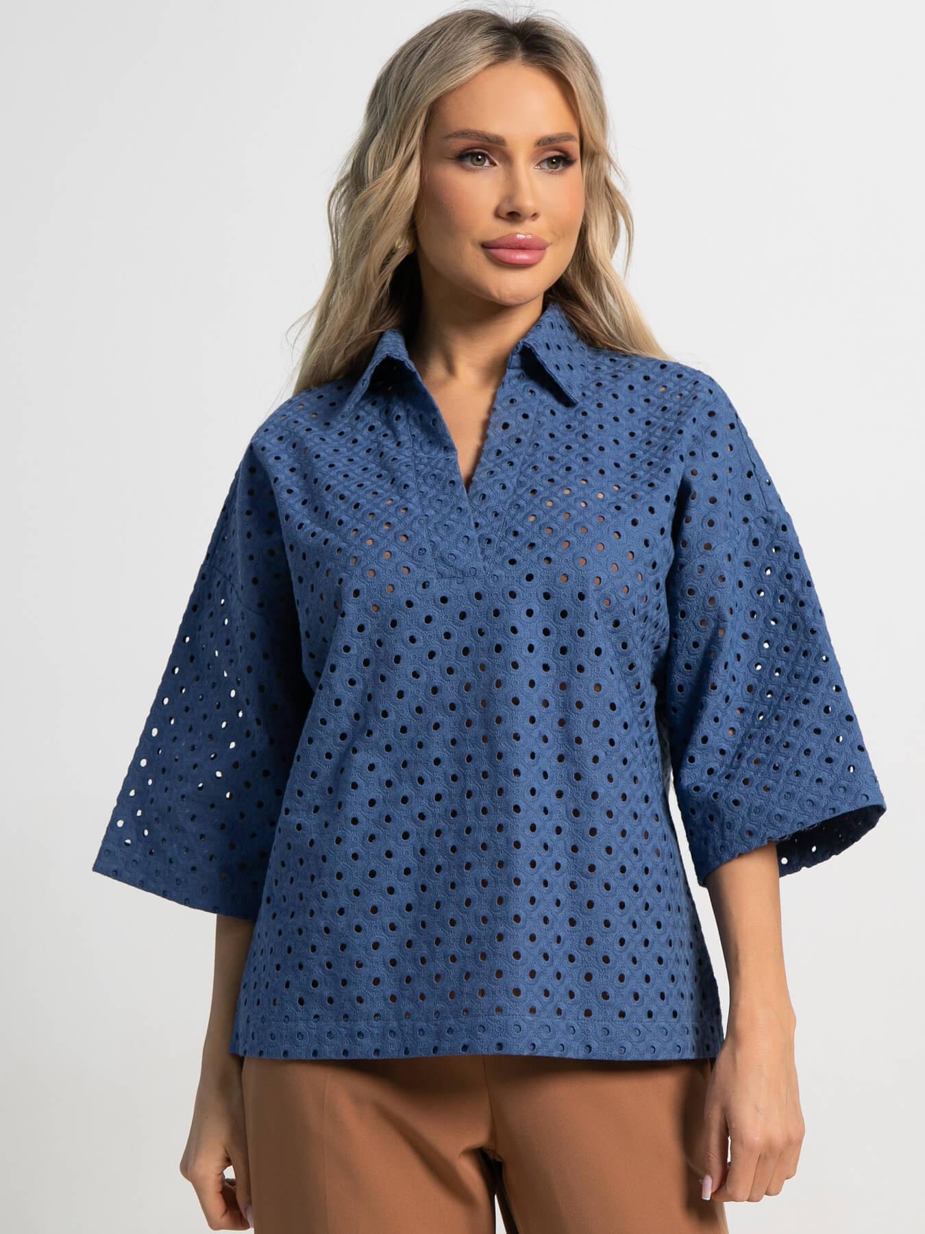 Блуза Ветерок (синяя) Б15520-16М