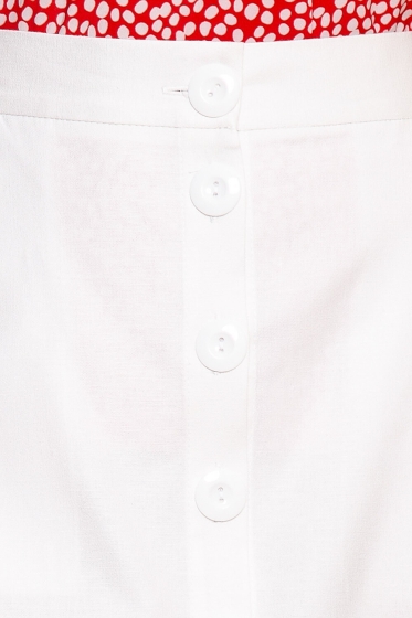 Юбка "Стильный уикенд" (белая) Ю3510