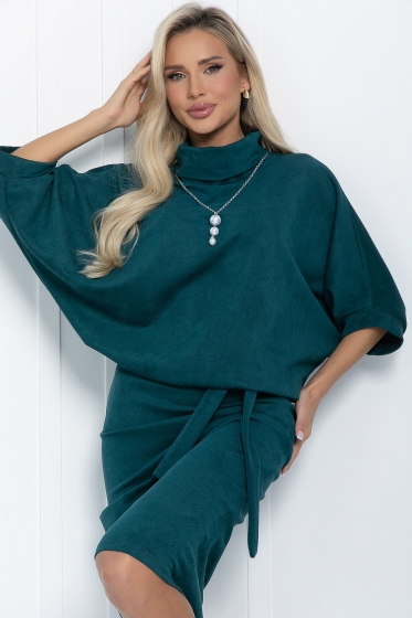 Платье Антония (изумрудное) П11491