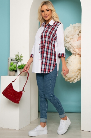 Рубашка "Идеальный стиль" (вайт) Б3870