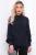 Блуза "Идеальная асимметрия" (темно-синяя) Б2955 Блуза "Идеальная асимметрия" (темно-синяя) Б2955