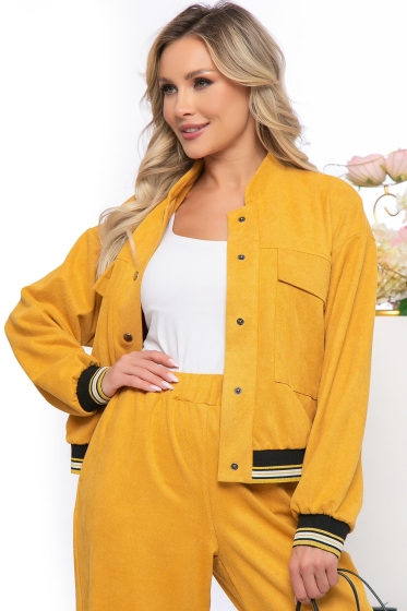 Костюм "Модное заявление" (горчица) К5887
