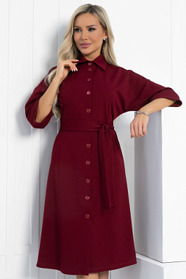 Платье Кэсси (бордовое) П12870-4М