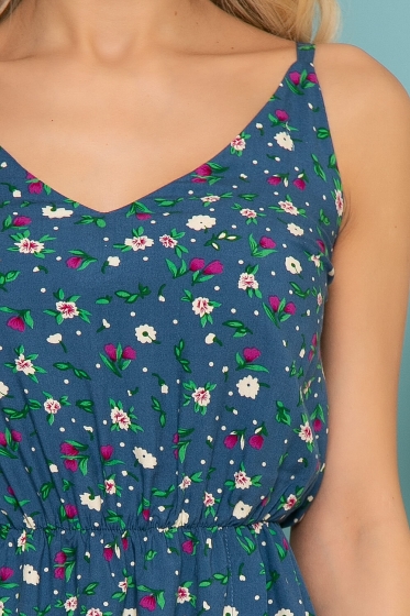 Сарафан "Выходные в Рио" (синий) П3597