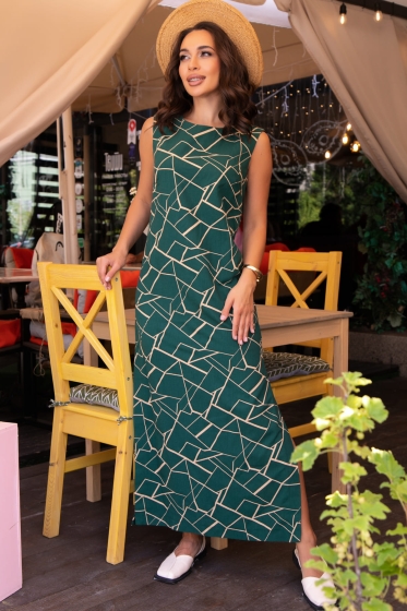 Платье Дария (изумруд) П13481-1М