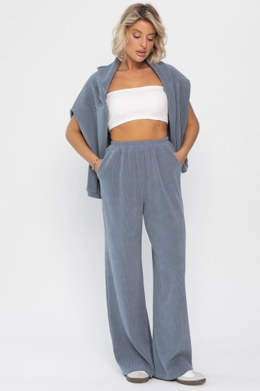 Костюм трикотажный Августа ХИТ (светло-серый) К14347-5М