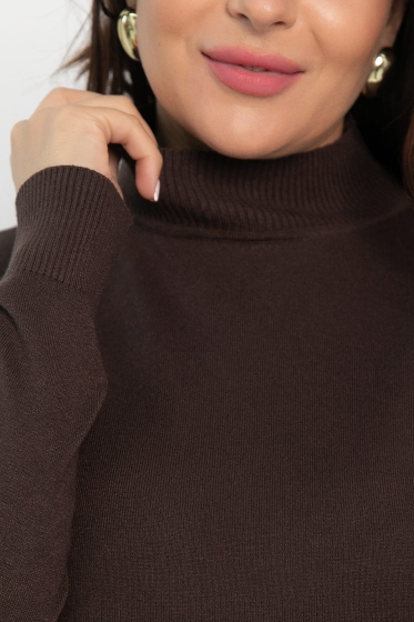 Водолазка Осенняя история (шоколад) Б14553-20М