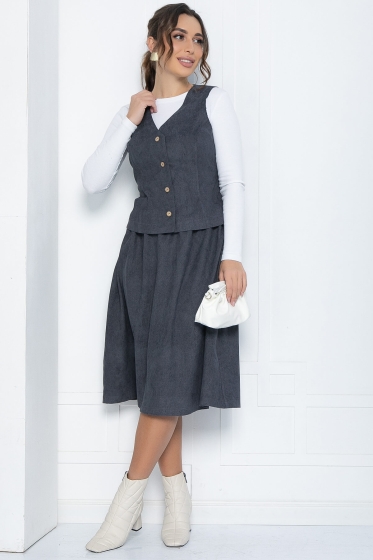 Костюм Жанет (серый) К12033