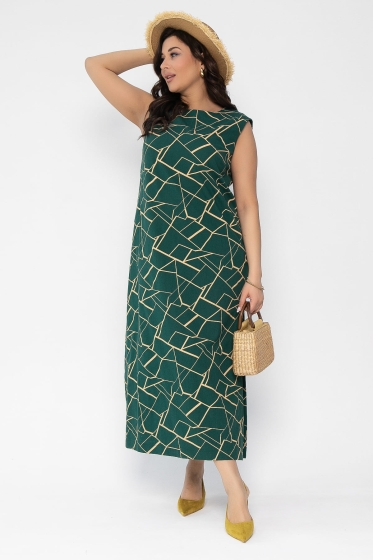 Платье Дария (изумруд) П13481-1М