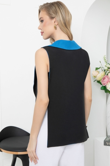 Жилет "Эффектное появление" (блэк/лазурь) Б5710