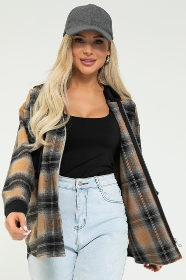 Рубашка Больше чем стиль (коричневая) Б12874М