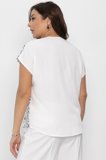 Блуза Стильный образ (белая) Б13794-3М