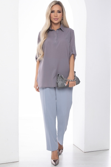 Блуза "Магда" (серая) Б8903