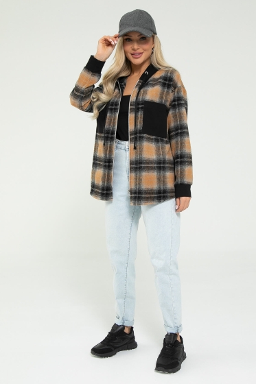 Рубашка Больше чем стиль (коричневая) Б12874М