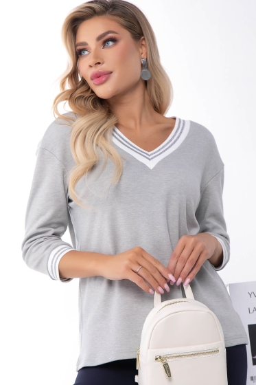 Джемпер "Однажды в Риме" Б7277 (грей)