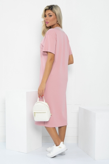 Платье Свобода движения (розовое) П12998-7М