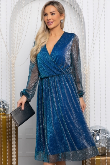 Платье праздничное Млечный путь (лазурное) П14645-5М