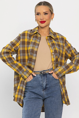 Рубашка Денни  (желто-коричневая) Б14135-7М