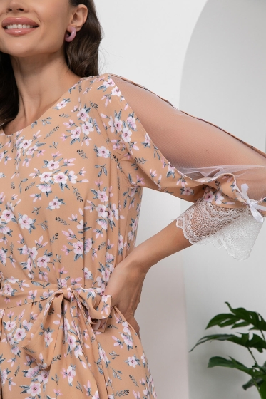 Платье "Яна" (беж) П6016