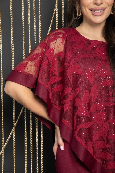 Платье Твой выход (бордовое) П11710