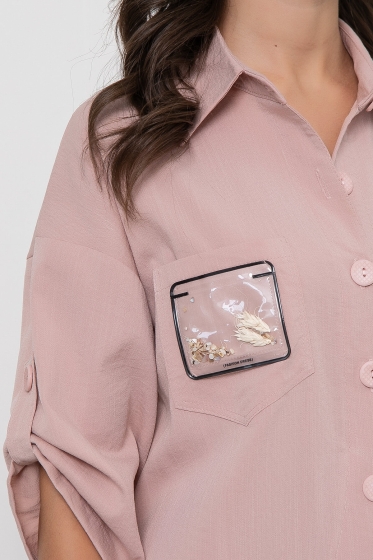 Платье "Индира" (пыльная роза) П5943