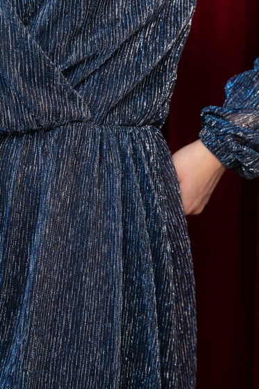 Платье праздничное Млечный путь (сине-серебряное) П14647-5М