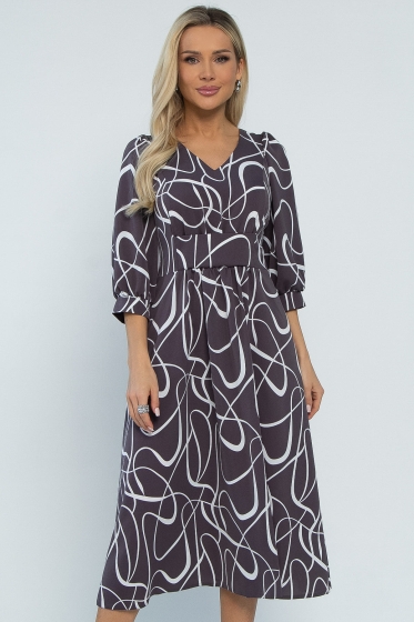 Платье Мадлен (графит) П13524-18М