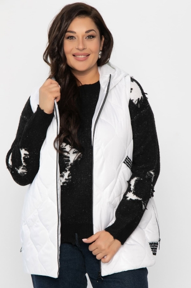 Жилет утепленный Дана Мур (белый) Б14308-18М