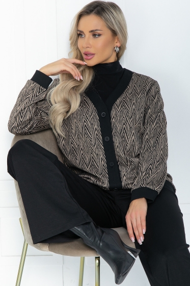 Костюм "Никто не круче" (беж геометрия) К12058