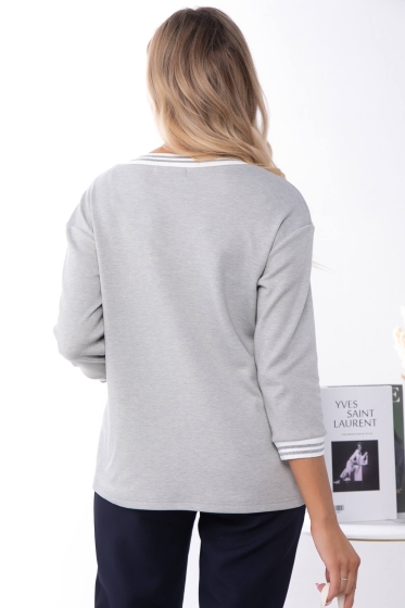 Джемпер "Однажды в Риме" Б7277 (грей)