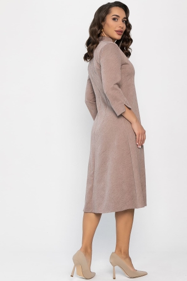 Платье трикотажное Дарьяна НЬЮ (бежевое) П14304-18М