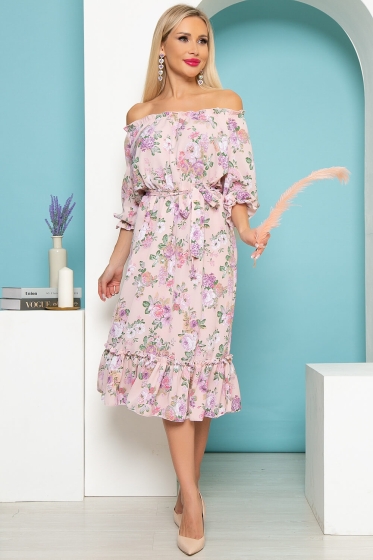 Платье "Дикий ангел" (розовое) П3955